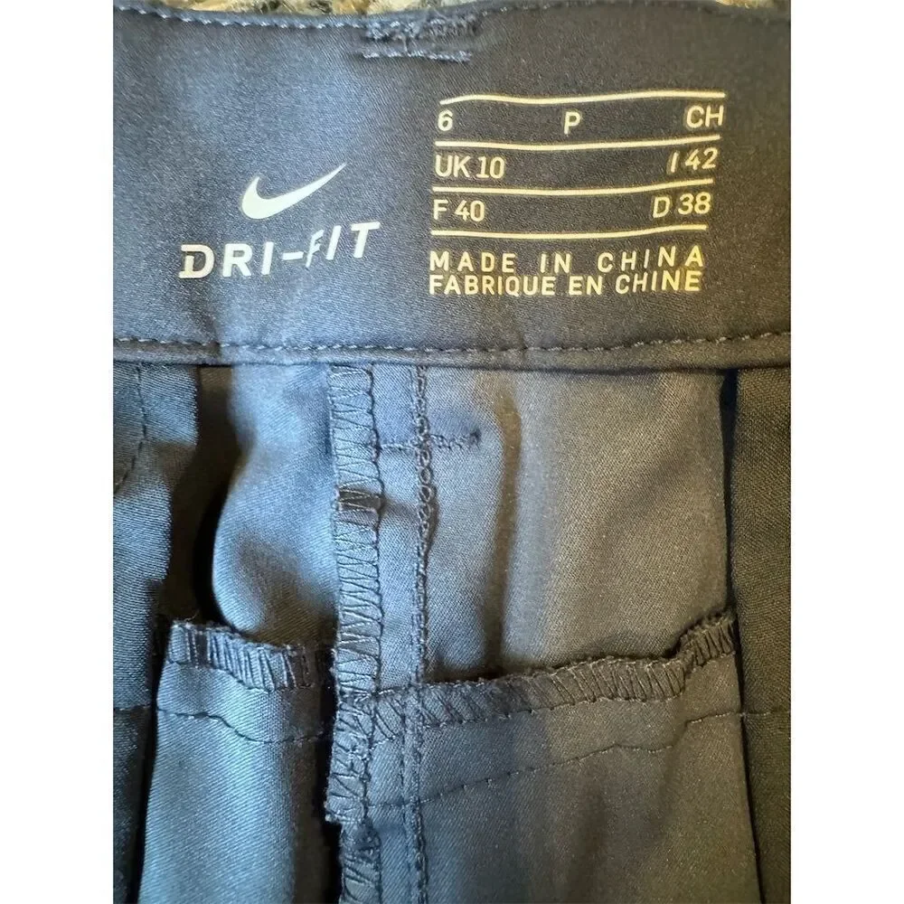 Nike Gray Chino Dri-FIT Flat Front Golf Shorts Women's Size 6